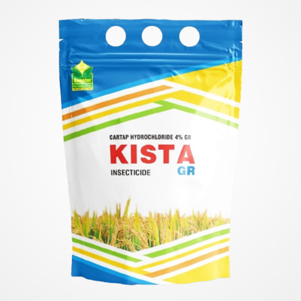 Brand Name - Kista GR, Company Name - Booster Plant Genetics, Cartap Hydrochloride 4% GR,  SYSTEMIC INSECTICIDE WITH STOMACH AND CONTACT ACTION